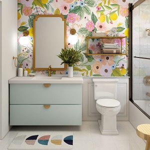 Цветная и яркая ванная комната: как преобразить санузел в Табулге - tabulga.mebel54.com | фото