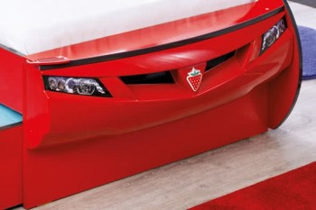 CARBED Кровать-машина Coupe с выдвижной кроватью Red 20.03.1306.00 в Табулге - tabulga.mebel54.com | фото