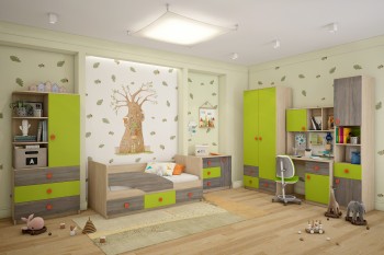 Детская комната Пуговка в Табулге - tabulga.mebel54.com | фото