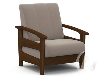 Кресло для отдыха Омега (орех лак/CATANIA COCOA) в Табулге - tabulga.mebel54.com | фото