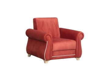 Кресло для отдыха "Порто" (микровелюр Гавайи бордо / микровельвет крем)/осн. в Табулге - tabulga.mebel54.com | фото