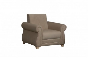 Кресло для отдыха "Порто" (велюр киви латте / микровельвет крем) в Табулге - tabulga.mebel54.com | фото