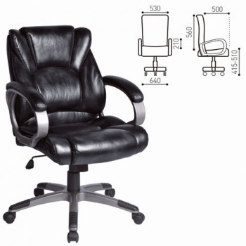 Кресло офисное BRABIX Eldorado EX-504 (черный) в Табулге - tabulga.mebel54.com | фото