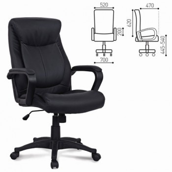 Кресло офисное BRABIX Enter EX-511 (черный) в Табулге - tabulga.mebel54.com | фото