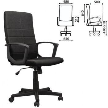 Кресло офисное BRABIX Focus EX-518 (черный) в Табулге - tabulga.mebel54.com | фото