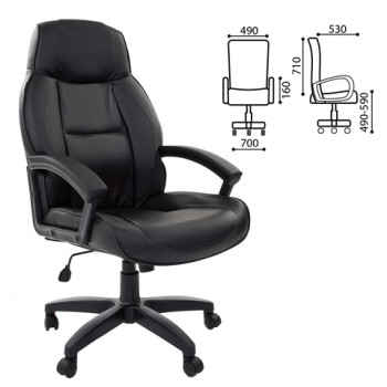 Кресло офисное BRABIX Formula EX-537 (черный) в Табулге - tabulga.mebel54.com | фото