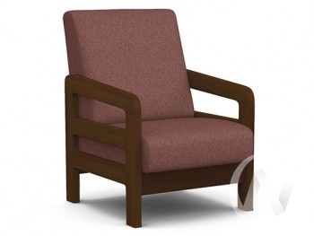 Кресло отдыха Вега-34 (орех лак/UNO BERRY) в Табулге - tabulga.mebel54.com | фото
