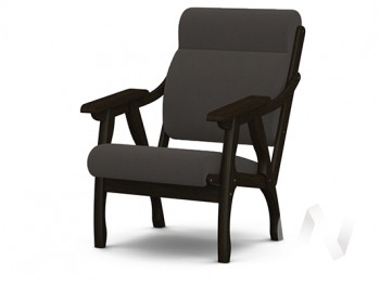 Кресло Вега-10 (венге лак/ULTRA GRAFIT) в Табулге - tabulga.mebel54.com | фото