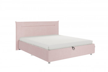 Кровать 1,6 Альба (Нежно-розовый велюр/под-мех) в Табулге - tabulga.mebel54.com | фото