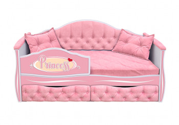 Кровать 160 серии Иллюзия 2 ящика 15 Бледно-розовый (подушки) в Табулге - tabulga.mebel54.com | фото