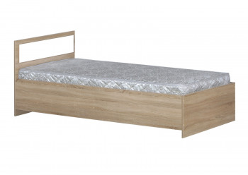 Кровать одинарная 900-2 без матраса (прямые спинки) Дуб Сонома в Табулге - tabulga.mebel54.com | фото