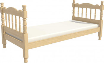 Кровать одинарная Аленка из массива сосны 800*1890 Сосна в Табулге - tabulga.mebel54.com | фото