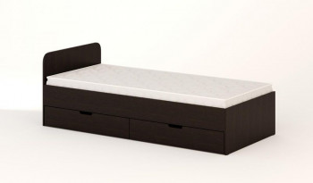 Кровать с ящиками 900 (Венге) в Табулге - tabulga.mebel54.com | фото