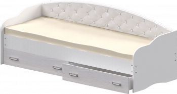 Кровать Софа-7 с мягкой спинкой (800х1900) Белый в Табулге - tabulga.mebel54.com | фото