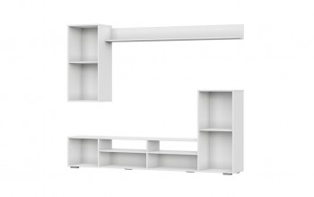 Мебель для гостиной МГС 4 (Белый/Белый глянец) в Табулге - tabulga.mebel54.com | фото