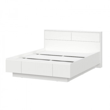 Модульная система "Одри" Кровать двойная (1,6х2,0) серия 3 Белый в Табулге - tabulga.mebel54.com | фото
