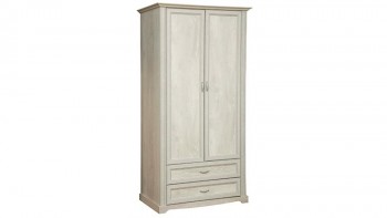 Шкаф для одежды "Сохо" (бетон пайн белый/2 ящика/зеркало) в Табулге - tabulga.mebel54.com | фото