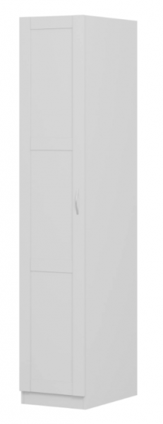 Шкаф однодверный Пегас сборный белый в Табулге - tabulga.mebel54.com | фото