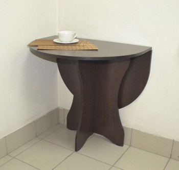 Стол кухонный Компакт (Венге темный) в Табулге - tabulga.mebel54.com | фото