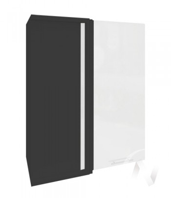 Угловой шкаф Валерия-М ШВУ 699 (Белый металлик/Венге/верхний/высокий) в Табулге - tabulga.mebel54.com | фото